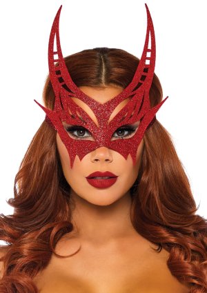 Glitter Devil Mask | Red