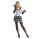 Silver Sequin Flapper Dress Large