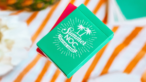 Summer NOC Pro Sunrise Teal Playing Cards
