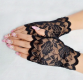 Short Lace Fingerless Gloves