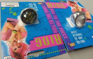 80s Rocker Ring Tiger striped