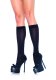Nylon Opaque Knee Highs Black