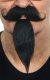 Hsndlebar Moustache and Chin Puff | Black