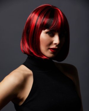 Blush Cindy Wig | Black Cherry