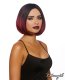 Ombré Bob Wig Black/Burgandy