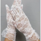 Short Lace Gloves | White
