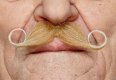 Handlebar Moustache | Blonde and White