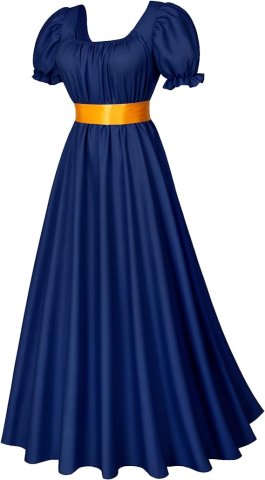 Regency Tea Party Gown Navy | 3X