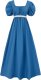 Regency Summer Dress Celadon Blue | Large