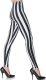 Black and White Striped Leggings | Small/Medium