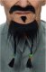 Pirate Moustache and Goatee | Black