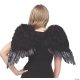 Angelic Feather Wings Black