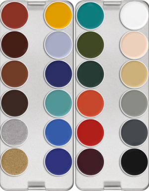 Kryolan Suparcolor Palette 24 Colors