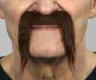 Extra Long Horseshoe Moustache | Dark Brown