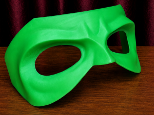 3d Printed Mask Green