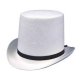 Lincoln Tall Top Hat | White