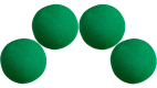 2" High Density Ultra Soft Sponge Balls (Green) from Magic by Gosh