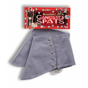Roaring Twenties Gangster Spats Grey