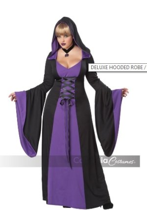 Deluxe Hooded Robe Purple | Extra Small
