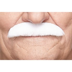 Dapper Moustache | Pure White