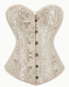Pale Gold Paisley Corset | Medium