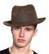 Leatherlike Fedora | Brown