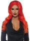 Ombré Long Wavy Wig | Orange and Red