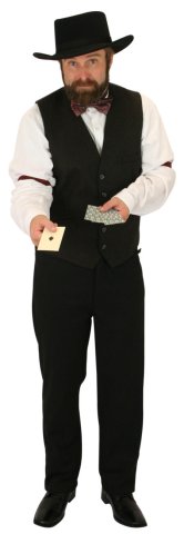 Black Poker Dealer Vest | Small/Medium