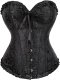 Black Paisley Corset | Plus 1X