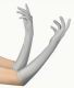 Long Opera Gloves | Silver