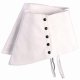 White Spats with Black Buttons