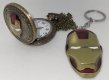 Marvel Iron Man Pocket Watch and Key Chain
