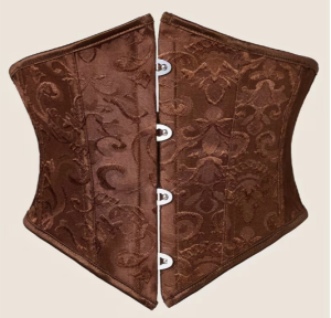 Brown Jacquard Waist Cincher | Large