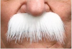 Lampshade Moustache | White