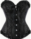 Black Paisley Corset | Large