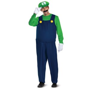 Nintendo Super Mario Brothers Deluxe Luigi| Adult Medium