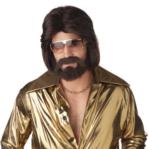 Sexy 70\'s Man Wig, Moustache, and Beard