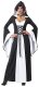 Deluxe Hooded Robe Black and White | Extra Small