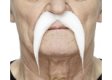 Long Biker Moustache | White