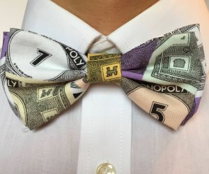 Jumbo Monopoly Money Bow Tie