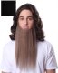 Long Full Beard | Black