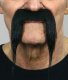Extra Long Horseshoe Moustache | Black