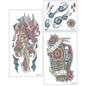 Tattoo FX Sleeve Tattoo| Red Dragon