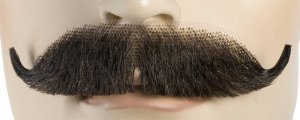 Edwardian Mustache Dark Brown