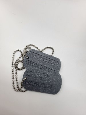 Wolverine Logan Plastic Dog Tags