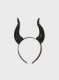 Black and Grey Bull Horns