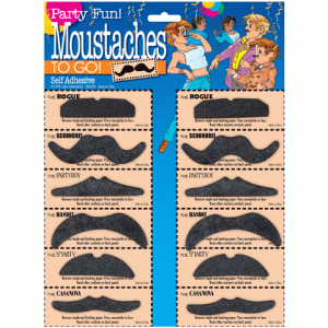 Moustaches 12 Pack