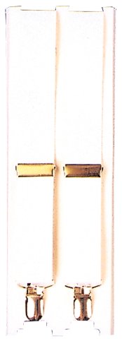Suspenders 1890s | White