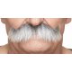 Imperial Moustache | White and Grey