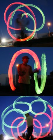Coloured Flame Tribal Neon 2 Pack